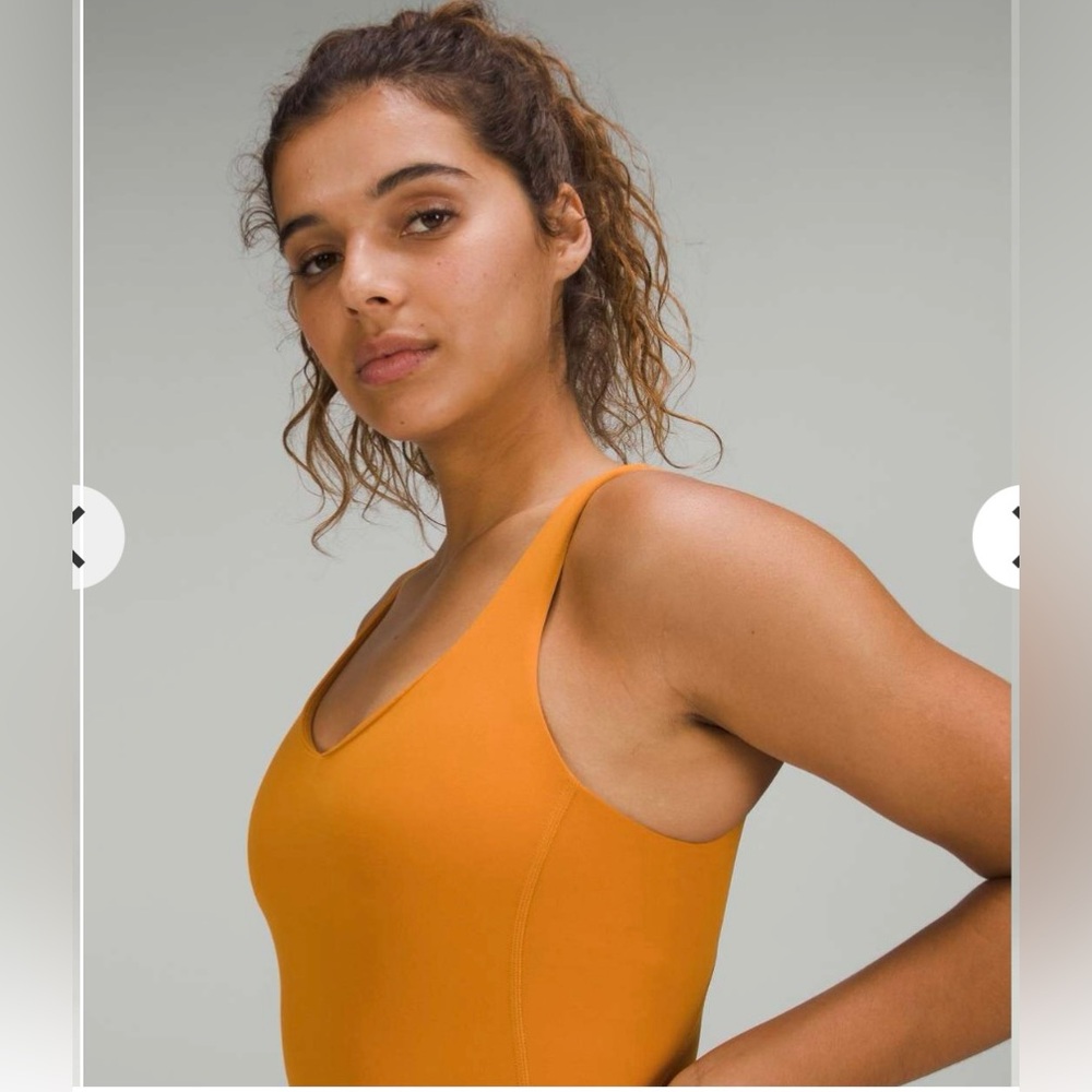 NWT Lululemon Align Bodysuit 8" - Autumn Orange - Size 2 - Picture 2 of 4